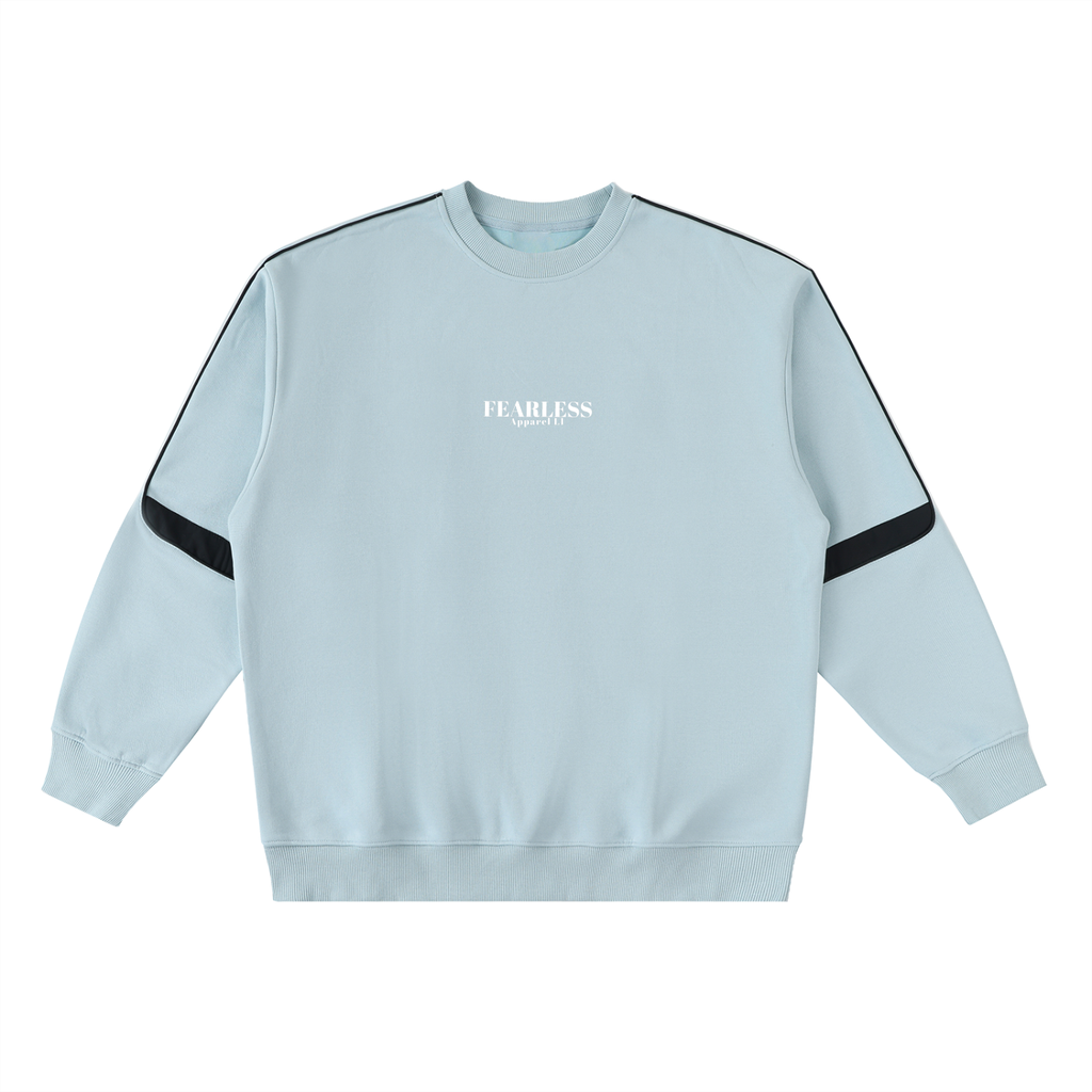 Fearless Apparel Line Oversized Crewneck Taped Sweatshirt – Unisex Streetwear Essential