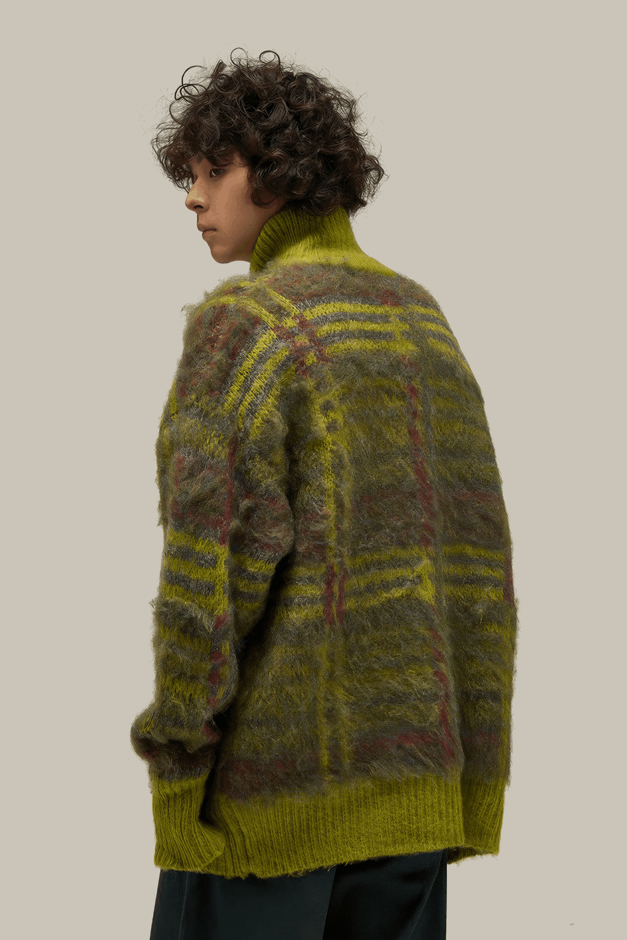 Winter Vintage American Knit Cardigan for Men – Loose & Relaxed