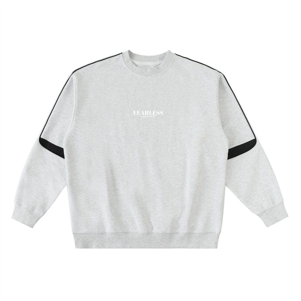 Fearless Apparel Line Oversized Crewneck Taped Sweatshirt – Unisex Streetwear Essential