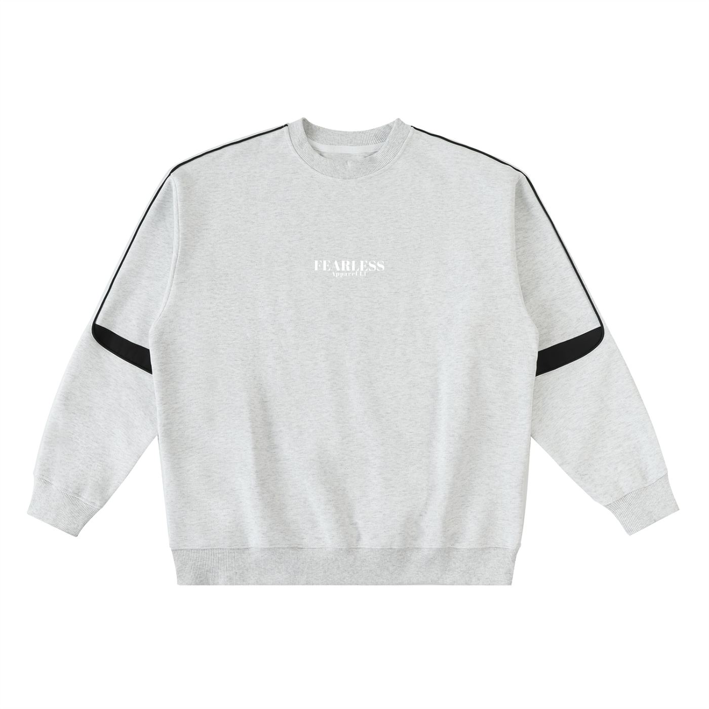 Fearless Apparel Line Oversized Crewneck Taped Sweatshirt – Unisex Streetwear Essential