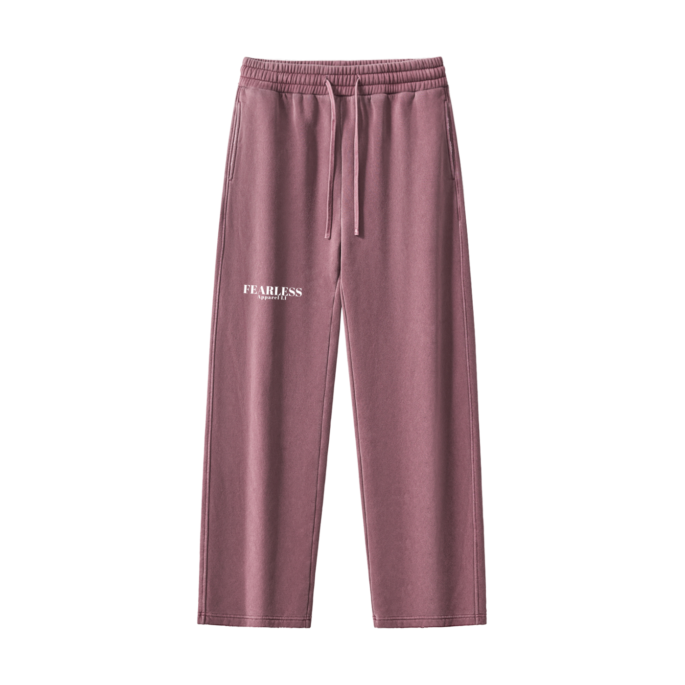 Fearless Apparel Frayed Enzyme Washed Fleece Sweatpants – Unisex Vintage Streetwear Comfort