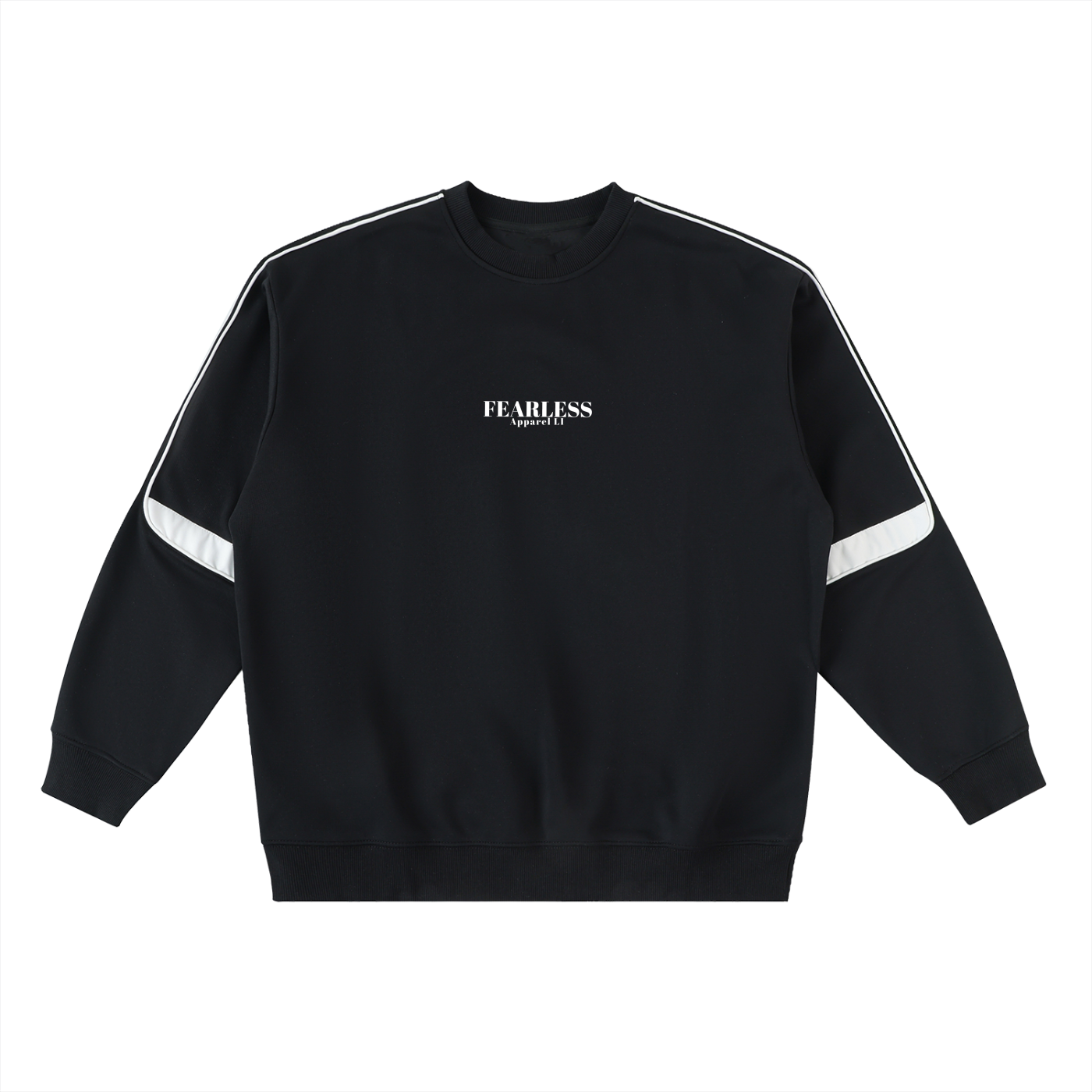 Fearless Apparel Line Oversized Crewneck Taped Sweatshirt – Unisex Streetwear Essential
